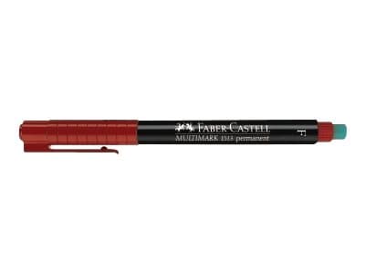 Faber-Castell MULTIMARK 1513 - Markør - permanent - rød - 0.6 mm - fin - med viskelær