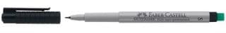 Faber-Castell MULTIMARK 1524 - Markør - ikke-permanent - svart - 0.4 mm - superfin - med viskelær