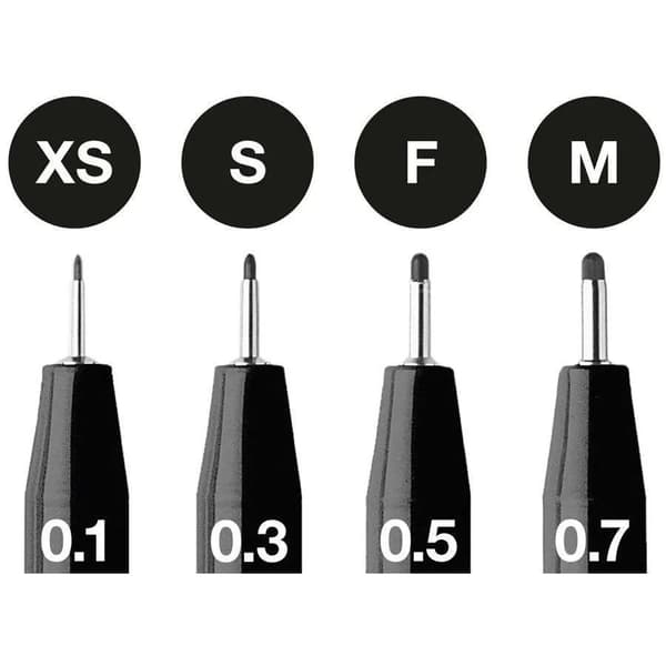 FABER-CASTELL 167115 - Sort - Multi - Sort - Vannbasert blekk - 4 stk.