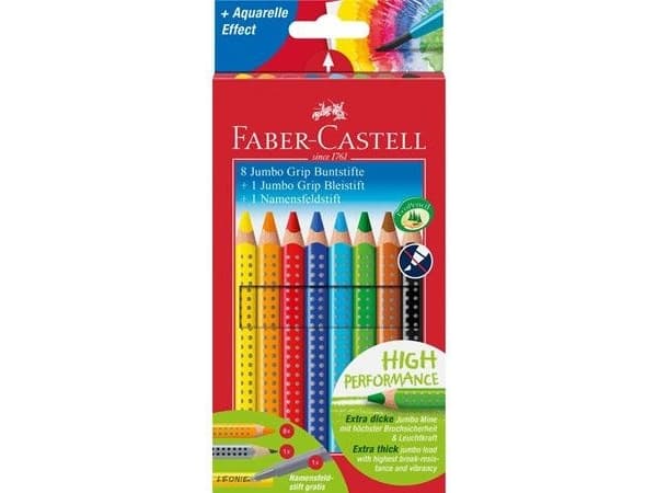 Faber-Castell Jumbo GRIP promotion set - Fargeblyant-, markør- og blyantsett