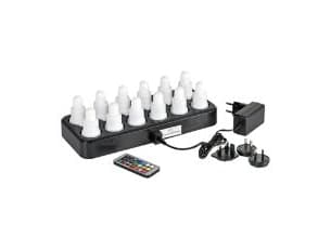 LED-lys Duni, genopladelige, pakke a 12 stk.