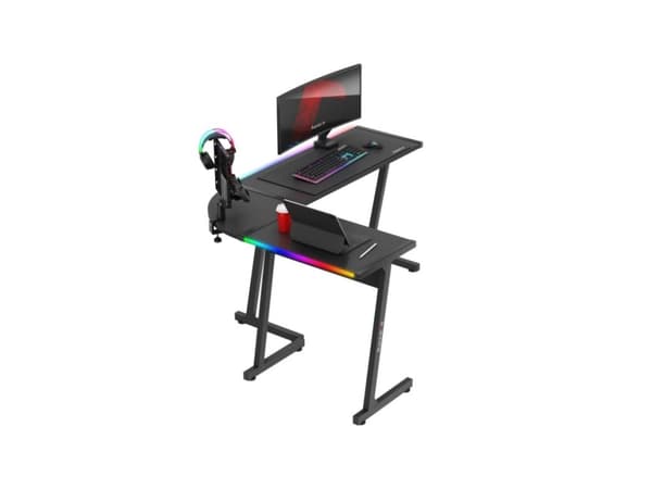 Huzaro Hero 6.0 RGB, Hörn, L-formad, Stål, Spela, Kolfiber, Mätt