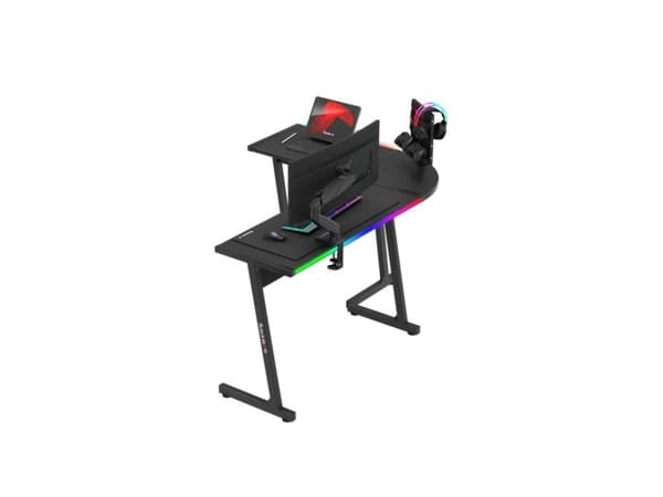 Huzaro Hero 6.0 RGB, Hörn, L-formad, Stål, Spela, Kolfiber, Mätt