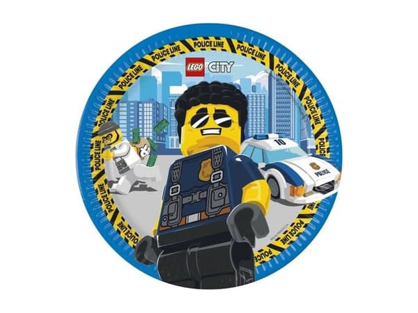 Lego Cityn paperilautaset
