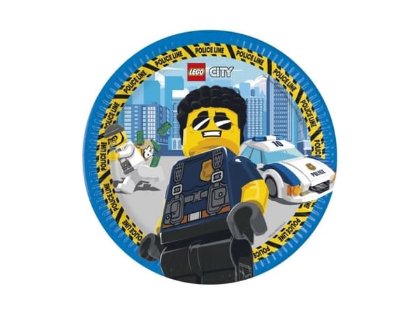 Lego Cityn paperilautaset