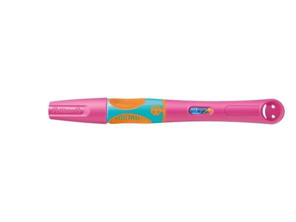 Pelikan griffix, Rosa, Påfyllning med bläckpatronssystem, Blå, Plast, Rostfritt stål, Vänsterhänt