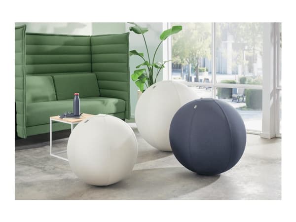 Leitz Ergo Active - Kulestol - ergonomisk - stofftrekk - grå