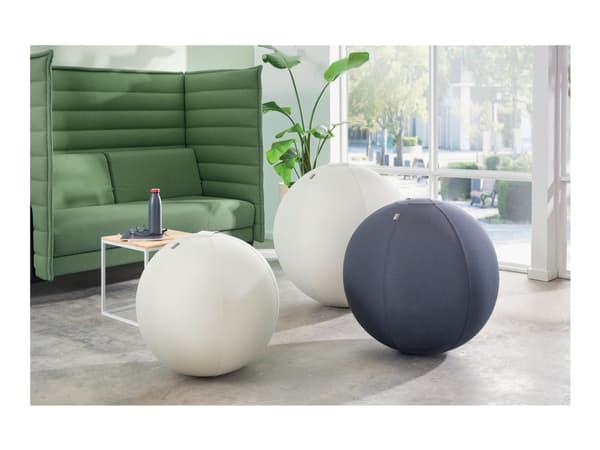 Leitz Ergo Active - Kulestol - ergonomisk - stofftrekk - grå