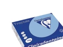 Farvet papir Trophée, A4, 120g, almueblå 1282, pakke a 250 ark