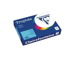 Farvet papir Trophée, A4, 120g, almueblå 1282, pakke a 250 ark