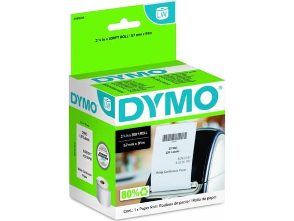 DYMO 2191636, ikke-klebende skriveretikett, DYMO, Forest Stewardship Council (FSC) Mix