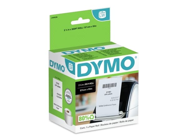 DYMO 2191636, ikke-klebende skriveretikett, DYMO, Forest Stewardship Council (FSC) Mix