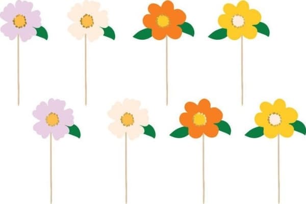 Blomster kagepynt