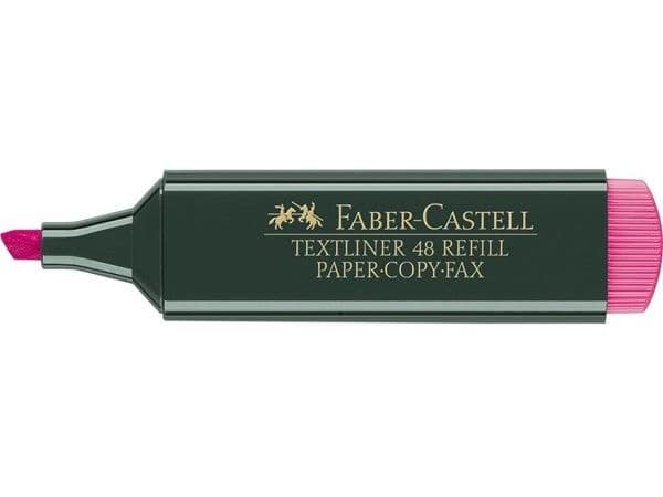 Faber-Castell TEXTLINER 48 REFILL - Överstrykningspenna - fluorescerande rosa - vattenbaserat bläck - 1-2-5 mm