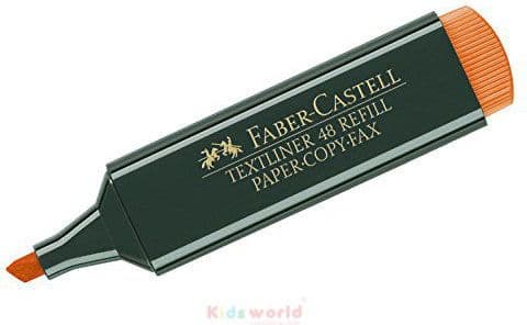 Faber-Castell TEXTLINER 48 REFILL - Markeringspenn - fluorescerende oransje - vannbasert blekk - 1-2-5 mm