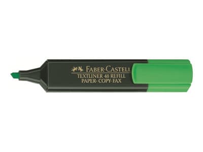 Faber-Castell TEXTLINER 48 REFILL - Överstrykningspenna - fluorescerande grön - vattenbaserat bläck - 1-2-5 mm