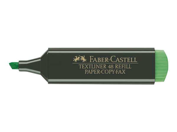 Faber-Castell TEXTLINER 48 REFILL - Överstrykningspenna - fluorescerande grön - vattenbaserat bläck - 1-2-5 mm