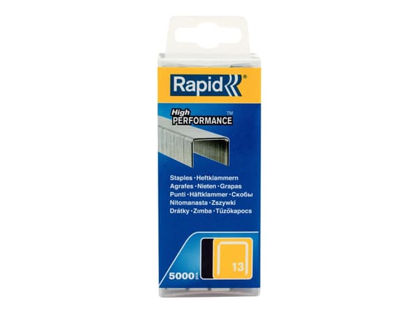 Rapid - Klamrar - 13/6 - 10.6 x 6 mm - stål - zinkpläterad - paket med 5000 - för HANDY R19E; PRO R23E