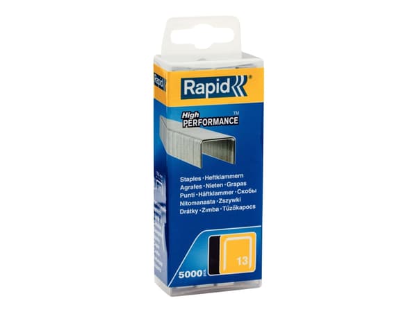 Rapid - Klamrar - 13/6 - 10.6 x 6 mm - stål - zinkpläterad - paket med 5000 - för HANDY R19E; PRO R23E