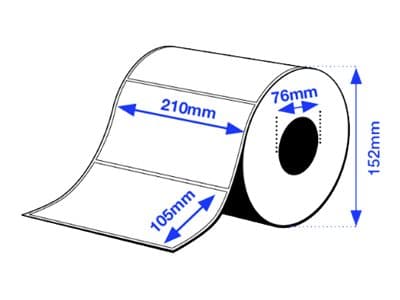 Epson Premium - Polypropylen (PP) - matt - permanent akryl-adhesiv - 105 x 210 mm 1036 etikett(er) (4 rull(er) x 259) stanseskårne etiketter