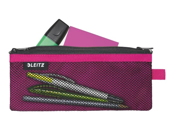 Leitz WOW Travel Medium - Etui henkilökohtaisille tavaroille / lääkkeille / kynälle / kaapelille - nylon - vaaleanpunainen - vaaleanpunainen