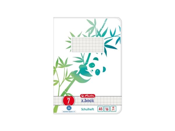Herlitz GREENline, Kuva, Vihreä, Valkoinen, A5, 16 arkkia, 80 g/m², Neliöpaperi