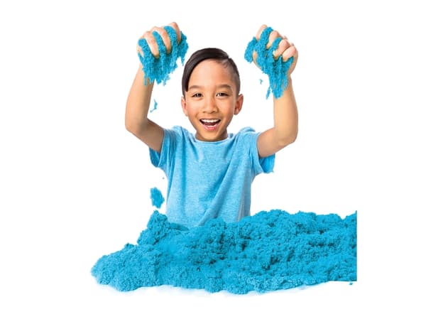 Kinetic Sand , 2lbs Blue Play Sand, Moldable Sensory Toys for Kids, Resealable Bag (Packaging May Vary), for Ages 3 and up