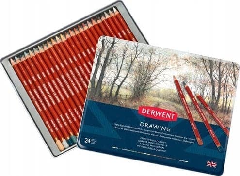 Derwent Drawing pencil - 24stk tin