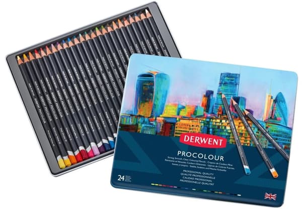 Derwent Procolour pencil - 24 stk. tinæske