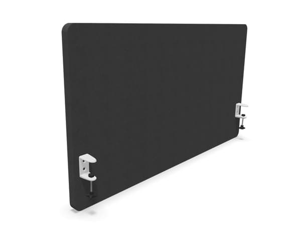 Silent Express Desk Screen 1200 mm Tummanharmaa