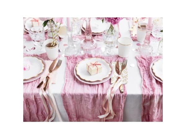 Rose gold hjerte bordkortholder