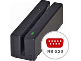 MagTek Magstripe Swipe Card Reader Mini Port-Powered RS-232 - Kortläsare (Spår 1 och 2) - RS-232 - svart