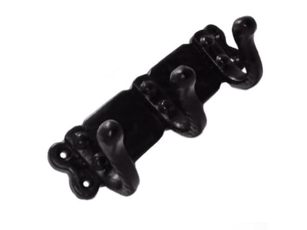 Okko Triple Robe Hook Gb-2506 115X40mm Black