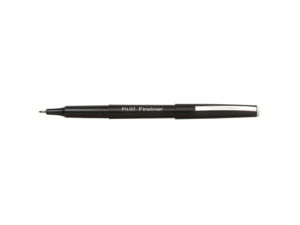 Pilot SW-PPF, Sort, Sort, Rund, Vann-basert blekk, 0,4 mm, Metall