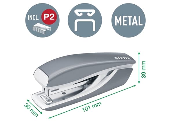 Leitz NeXXt WOW - Bordstillbehörsuppsättning - 2 delar - metall - röd