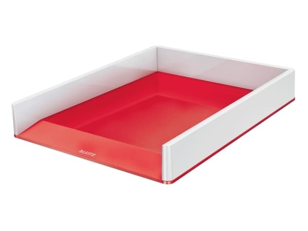 Leitz WOW Dual Colour - Brevbakke - for A4 (210 x 297 mm), C4 (229 x 324 mm) - rød
