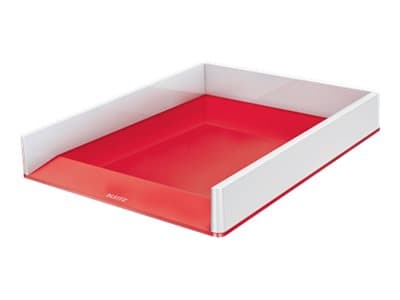 Leitz WOW Dual Colour - Brevbakke - for A4 (210 x 297 mm), C4 (229 x 324 mm) - rød