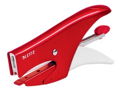 Leitz WOW - Stifttang - 15 ark / 1.5 mm - No.8, 6/4 - metall - rød