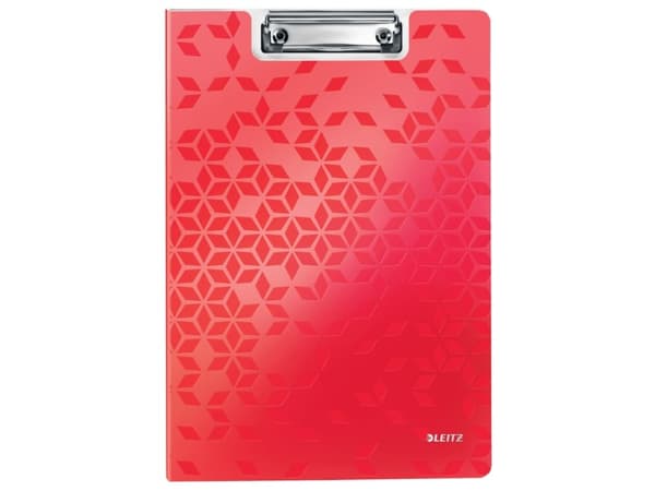 Leitz WOW - Notatbrettmappe - for A4 (210 x 297 mm) - kapasitet: 80 ark - rød