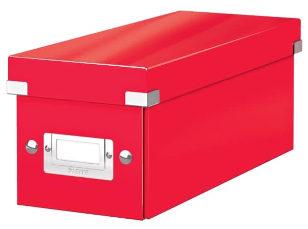 Leitz Click & Store WOW - Lagerboks - for CDs - kapasitet: 60 disketter - rød