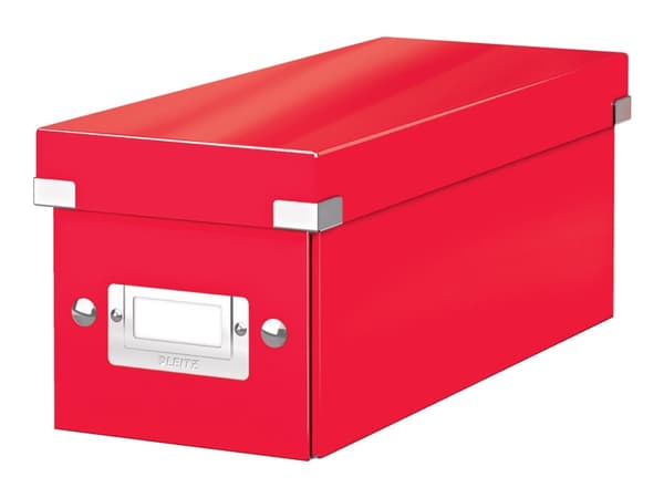 Leitz Click & Store WOW - Lagerboks - for CDs - kapasitet: 60 disketter - rød