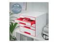 Miniatyrbilde 2 av 5: Leitz WOW CUBE - Skuffskap - 5 skuffer - for A4 Plus - rød