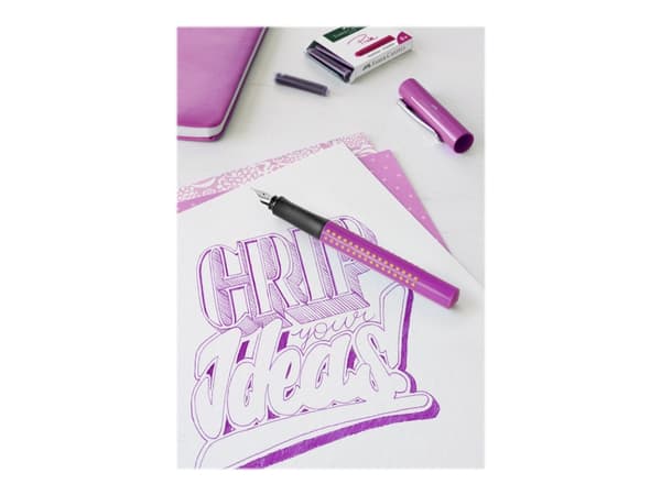 Faber-Castell - Blekkpatron - rosa (en pakke 6)