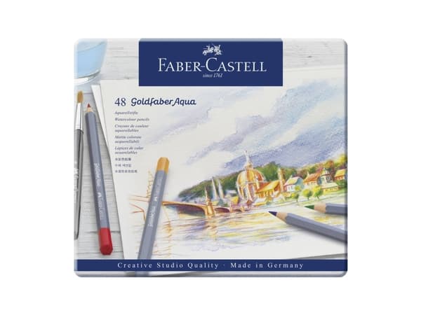 Faber-Castell GOLDFABER Aqua - Vannfargeblyant - assorterte farger (en pakke 48)