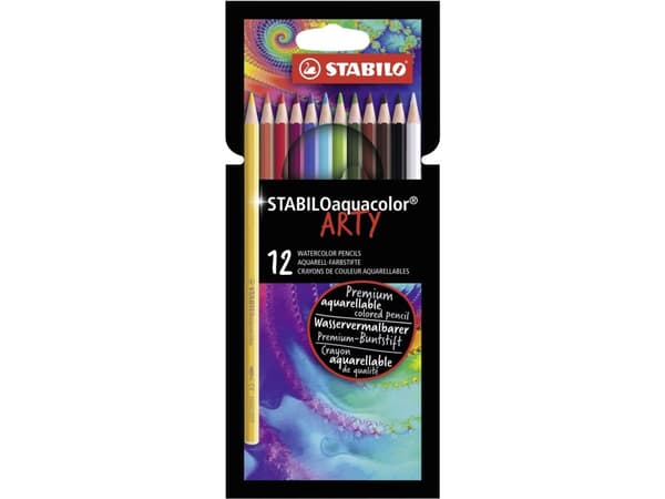 STABILO aquacolor ARTY, Flerfarget, 12 stykker