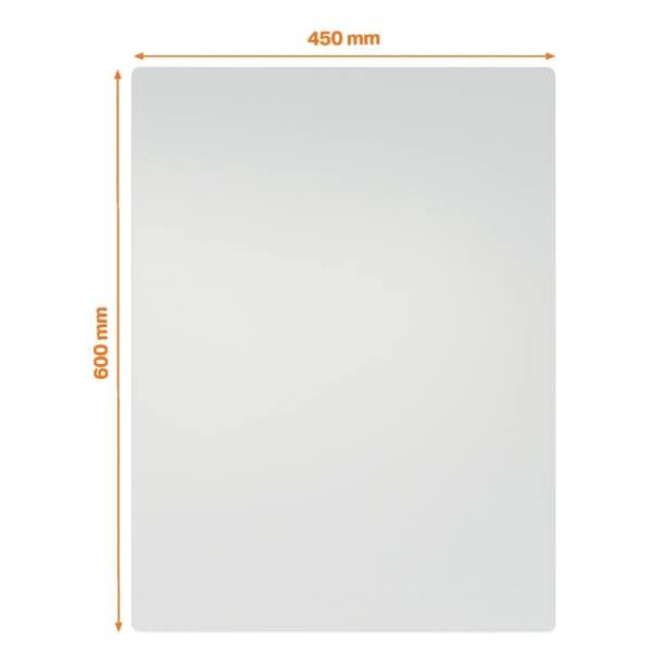 Whiteboard Nobo rammeløs stål 65x45 cm
