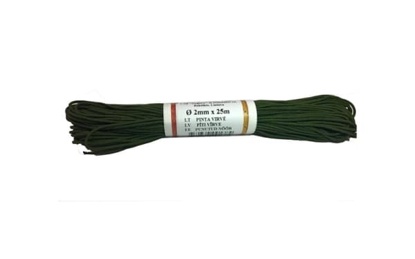 Duguva flettet polyamidtau Khaki 2Mm/25M