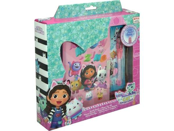 Gabbys Dollhouse - Dagbog med Magisk Kuglepen