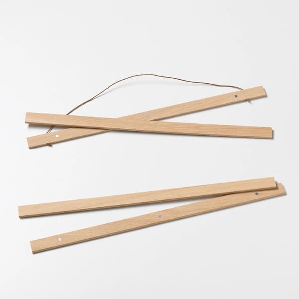 Magnetisk rammeskinne i egetræ 22 cm