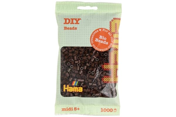 Hama BIO midi pärlor 1000st brun